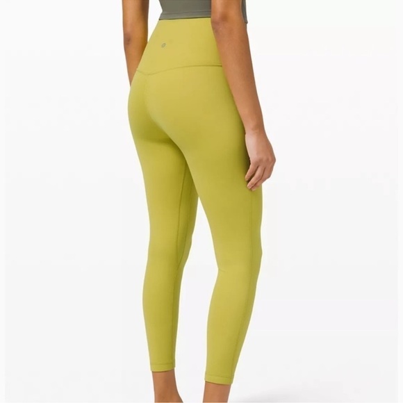 Lululemon Align High Rise Leggings 25” Inseam Yellow Pear Size 2 Women’s - Picture 1 of 10